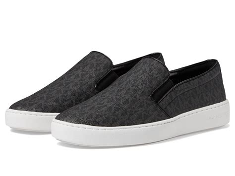 michael kors keaton black sneaker|Michael Kors keaton slip on.